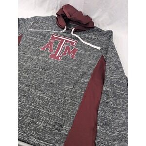 Texas A&M Aggies Fanatics Texas Campus‎ Hoodie Sweatshirt (Men's XL) Gray Red